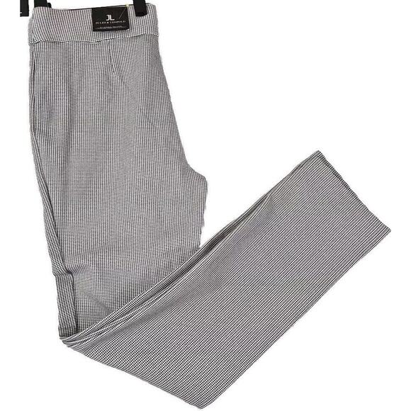JL ~Woman Size M~ White/Black Pull-On Printed Ankle Pants Stretch NWT - Picture 1 of 11